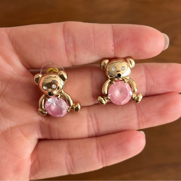 Teddy Bear Earrings - Picture 1 of 3